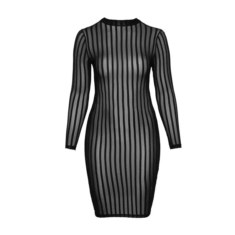 Klassisches Kleid aus weichem und elastischen Tüll F270 - 6XL