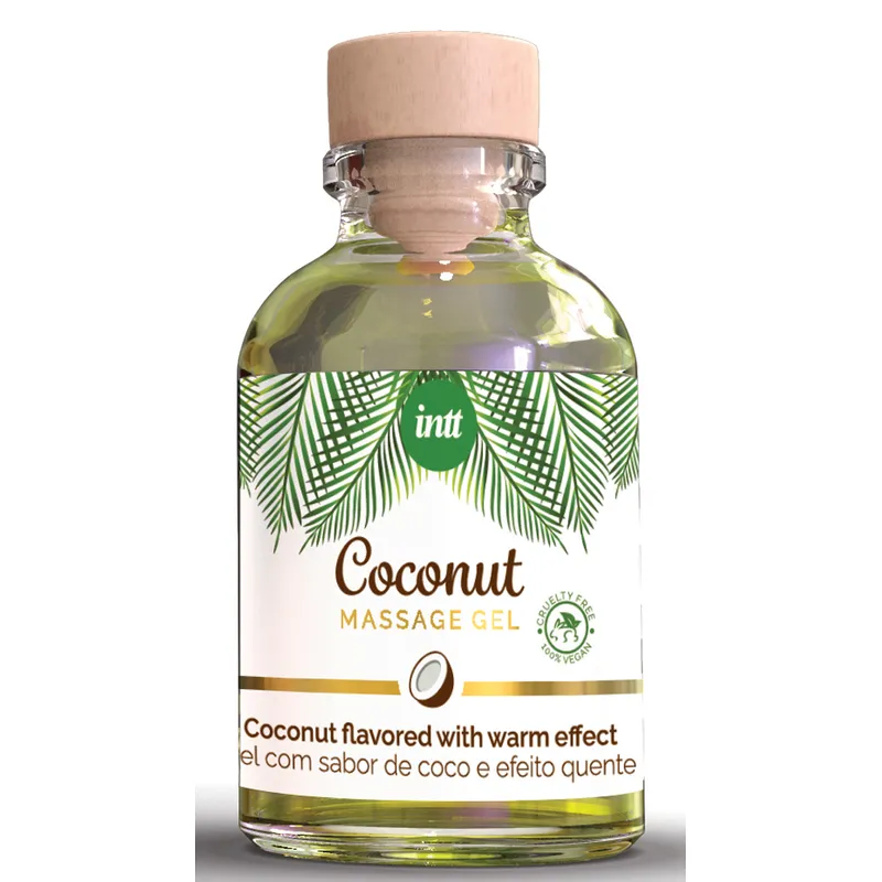 Intt veganes wärmendes Massagegel Bio Coconut - 30 ml
