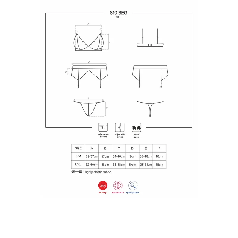 810-SEG-5 Set coral Größe: L/XL