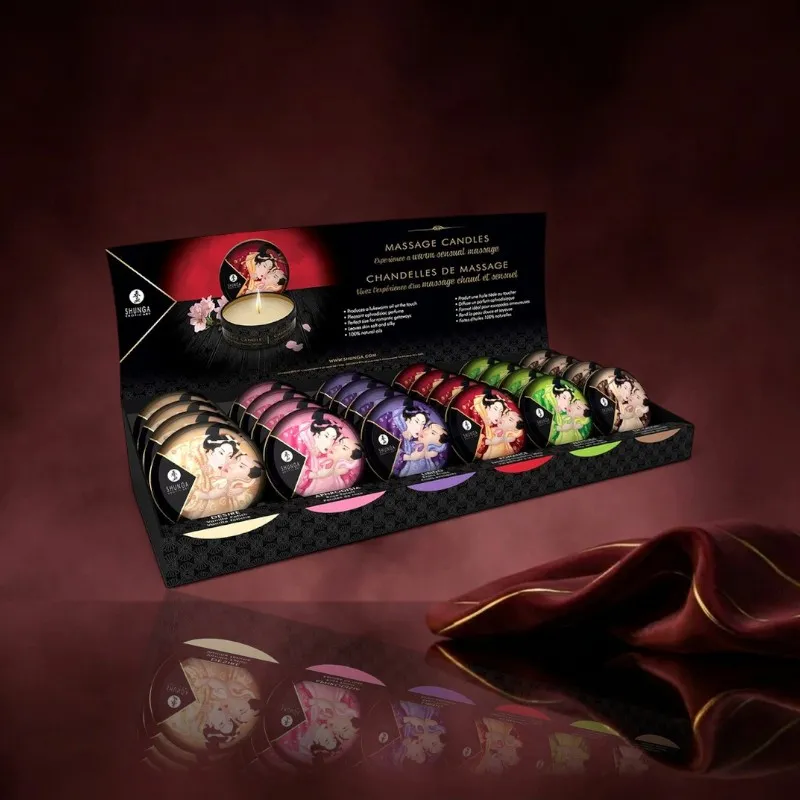 Shunga Mini Caress By Candlelight Massagekerzen 24 Stück
