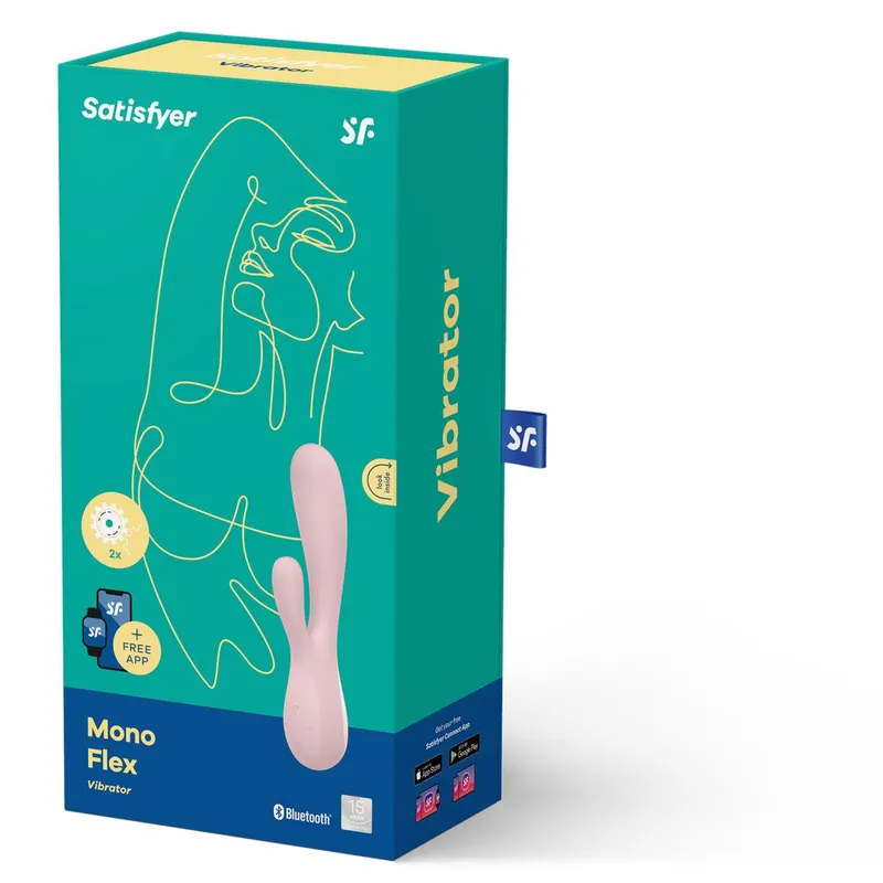 Satisfyer Mono Flex G-Punkt Vibrator mit App - Malvenfarbig