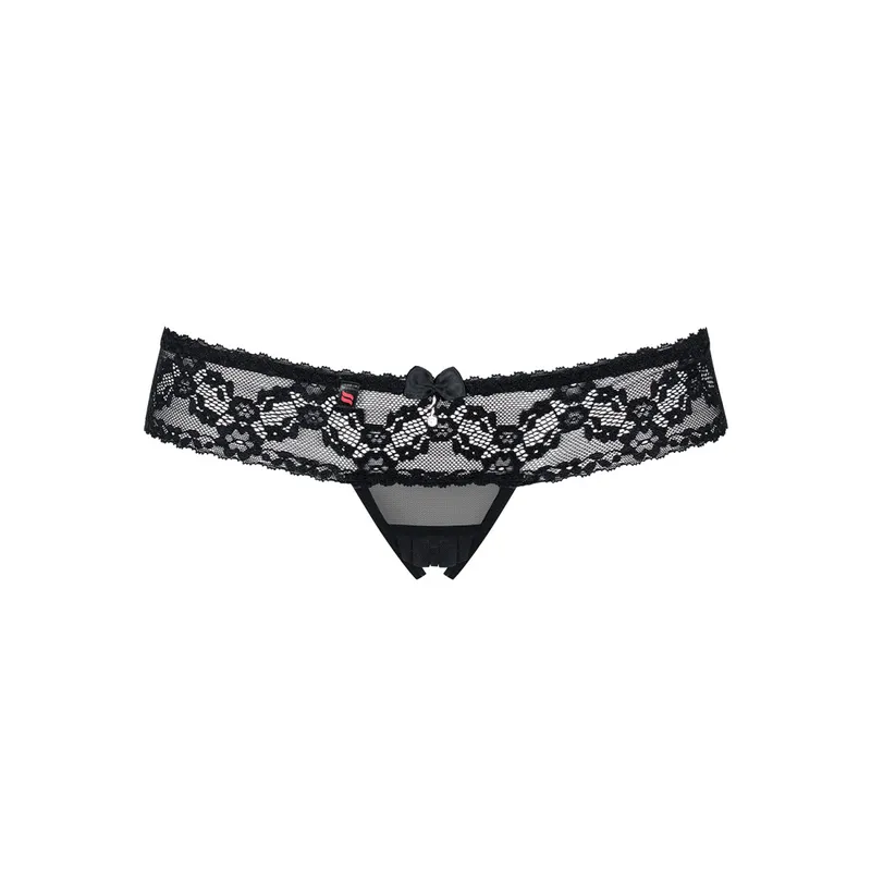 837-THC-1 Crotchless Thong Größe: S/M