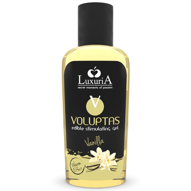 Intimateline Luxuria essbares Massagegel mit Wärmeeffekt und Vanille - 100 ml