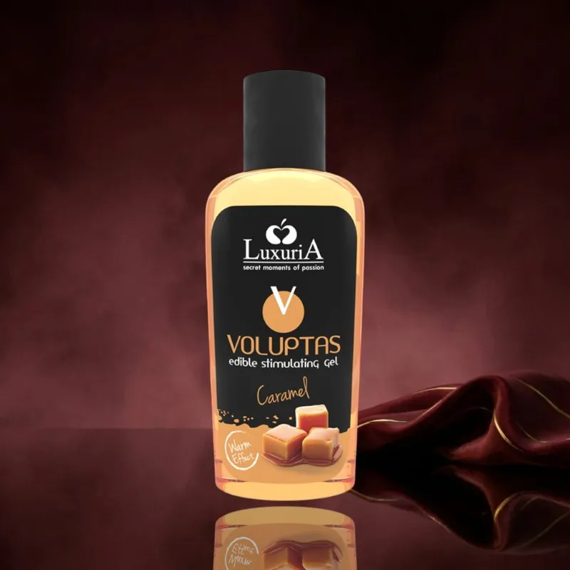 Intimateline Luxuria essbares Massagegel mit wärmendem Effekt Karamell - 100 ml
