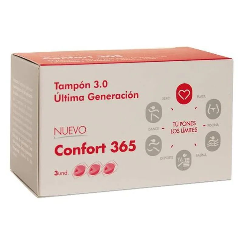 Confort 365 Tampon Vaginal Schwamm - 3 Stück