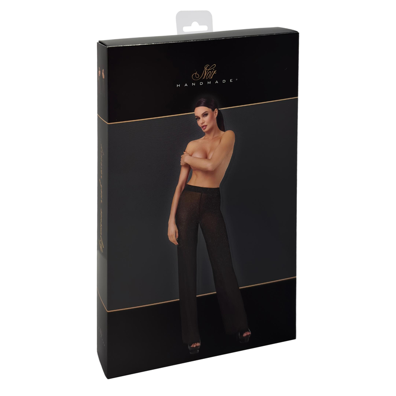 Onyx Sheer Palazzo Hose F374 - 3XL