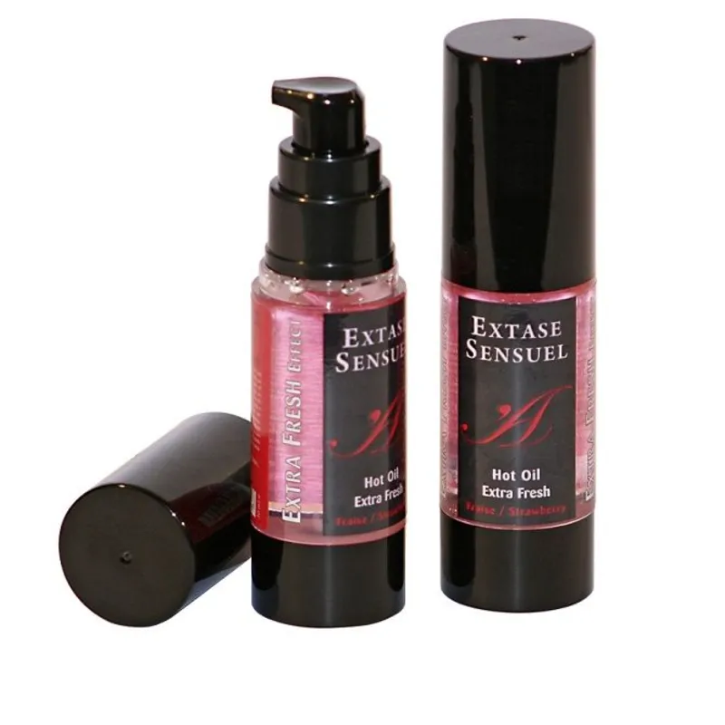 Extase Sensual Massageöl mit extra frischem Erdbeer Effekt - 30 ml