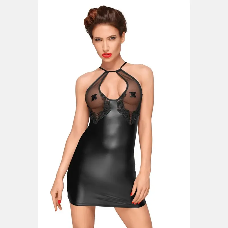 Powerwetlook Kleid F185 - 3XL