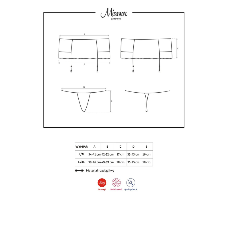 Miamor Garter Belt Größe: S/M