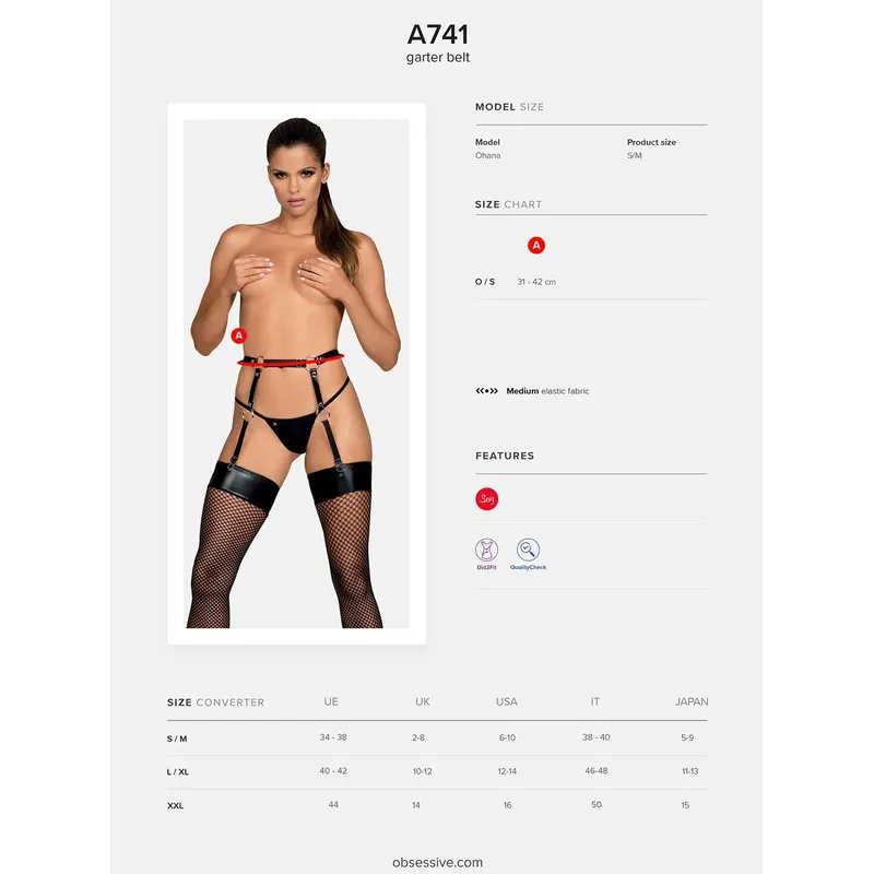 A741 Garter Belt schwarz