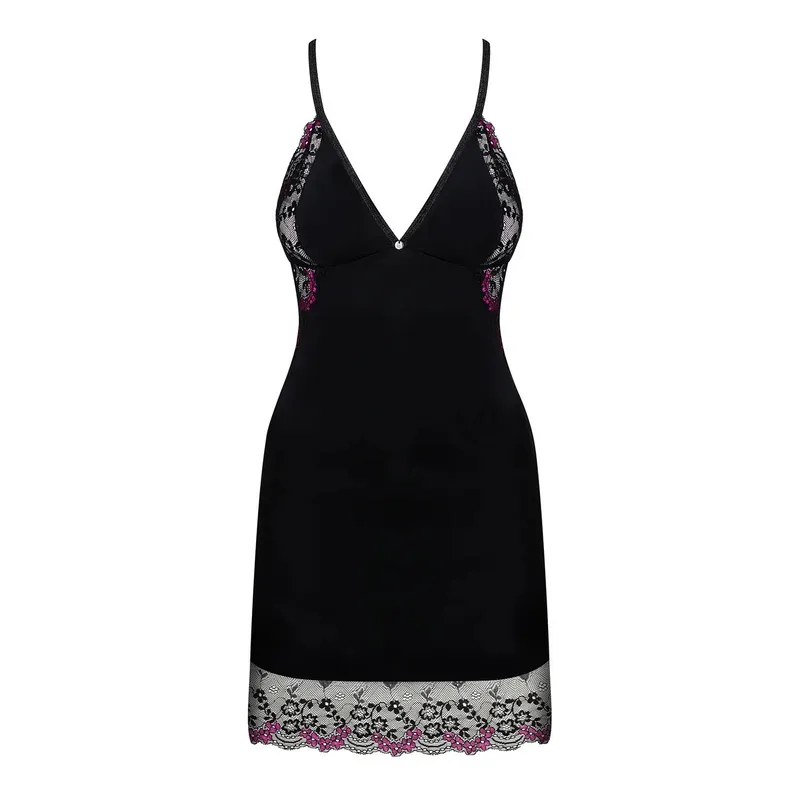 Chemise Vanessme mit String schwarz - 2XL