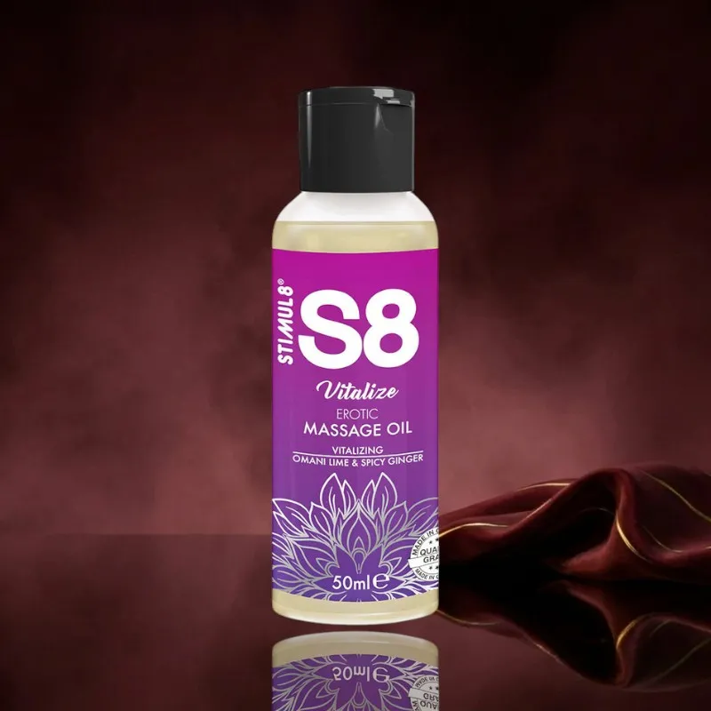 Stimul8 - S8 Vitalisierendes Erotisches Massageöl Limette - 50 ml