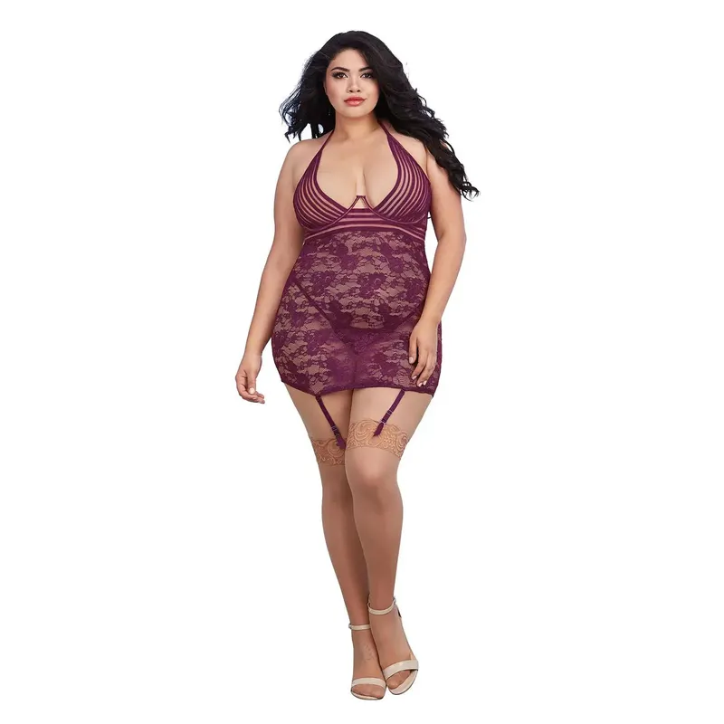 Chemise DR11843 mulberry - Queen-Size