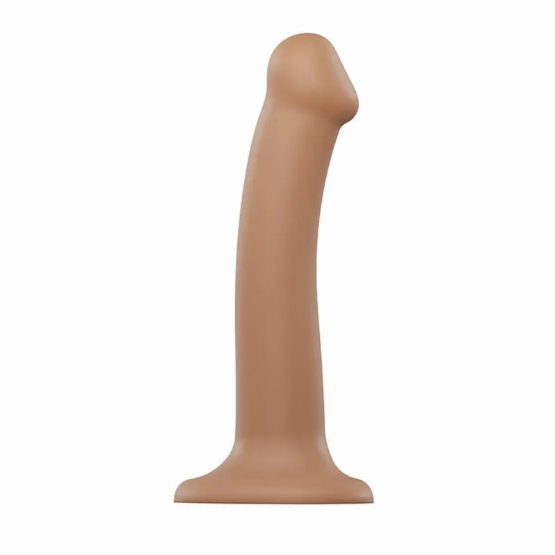Strap On Me - Buigzame Siliconen Dildo - M