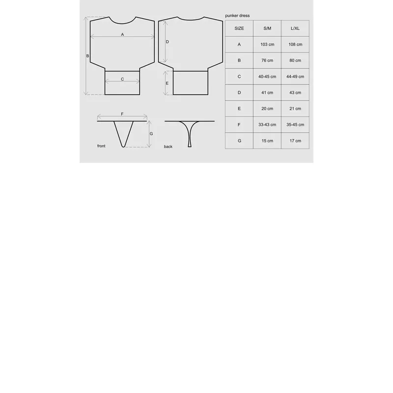 Punker Dress Größe: S/M