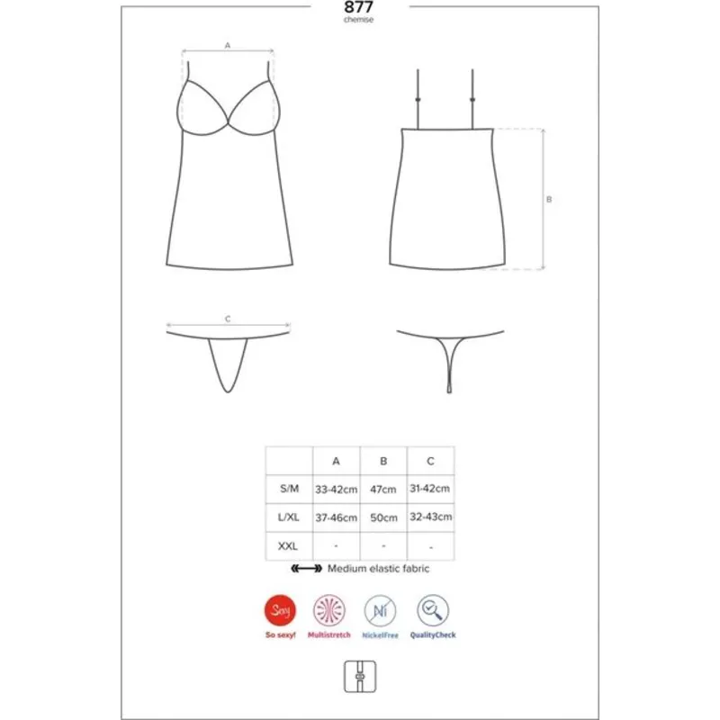 Chemise 877-CHE-1 schwarz - L/XL