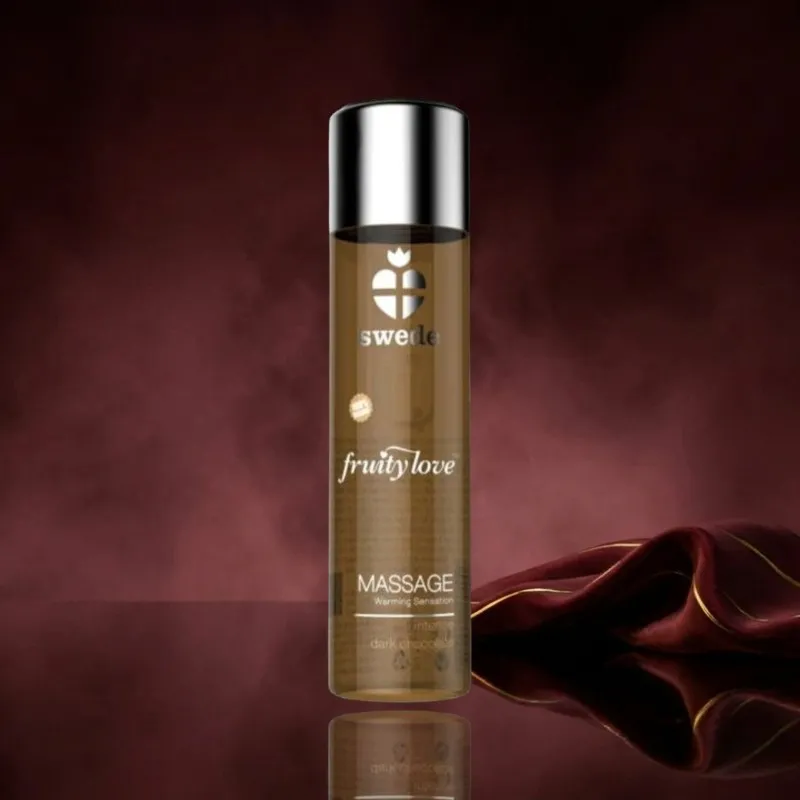 Swede Fruity Love Massageöl mit wärmendem Effekt intensive dunkle Schokolade - 60 ml
