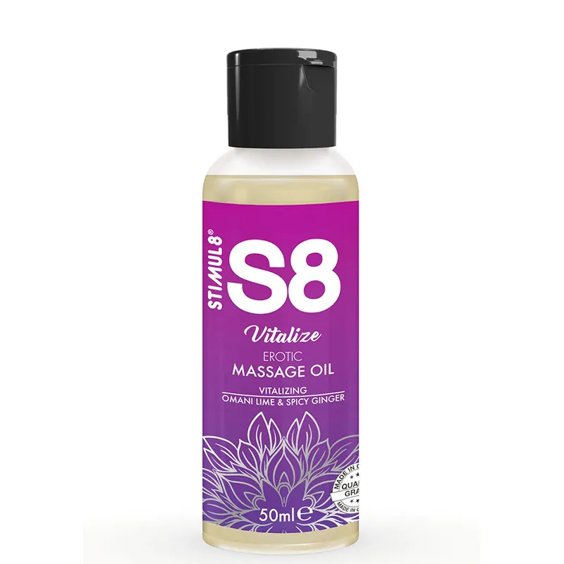 Stimul8 - S8 Vitalisierendes Erotisches Massageöl Limette - 50 ml