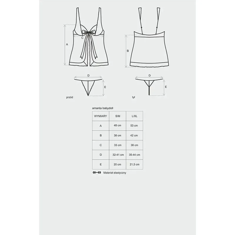 Amanta Babydoll Größe: L/XL