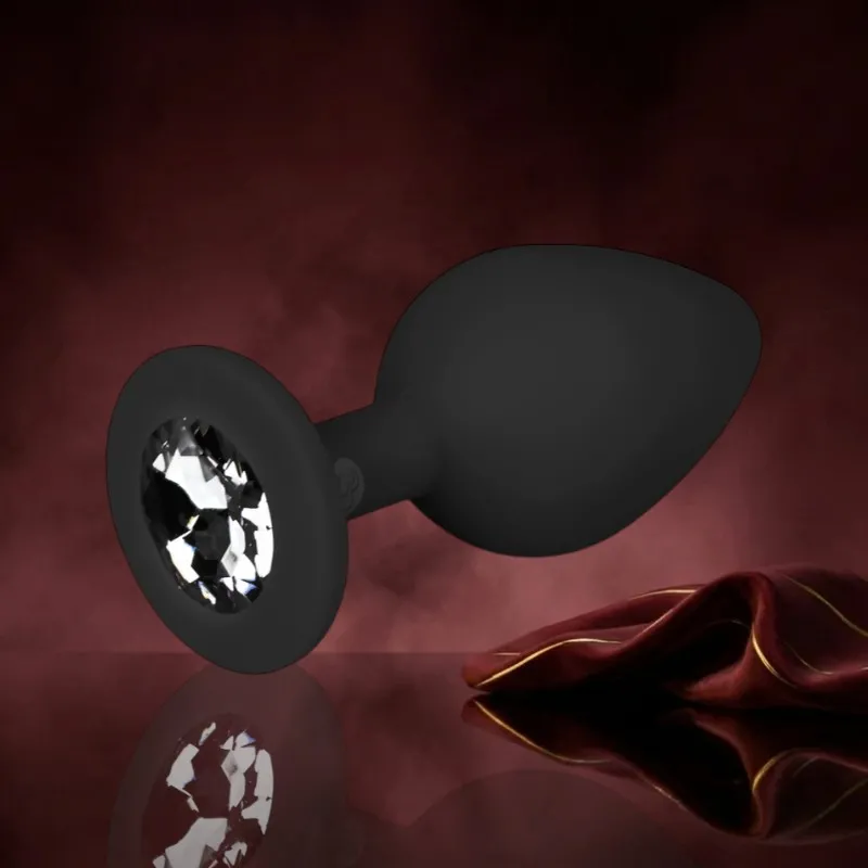 Diamond Analplug mittlgroß - schwarz