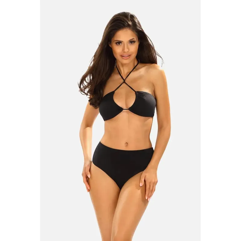 Badeanzug L1157 schwarz zweiteilig - 40