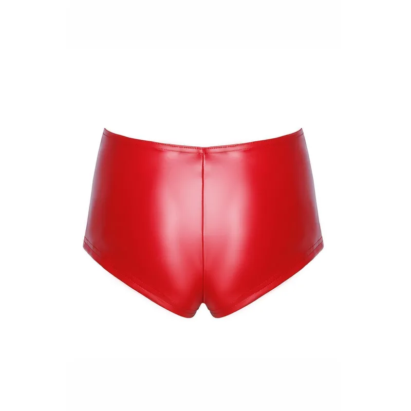 F356 Wetlook Shorts rot - 3XL