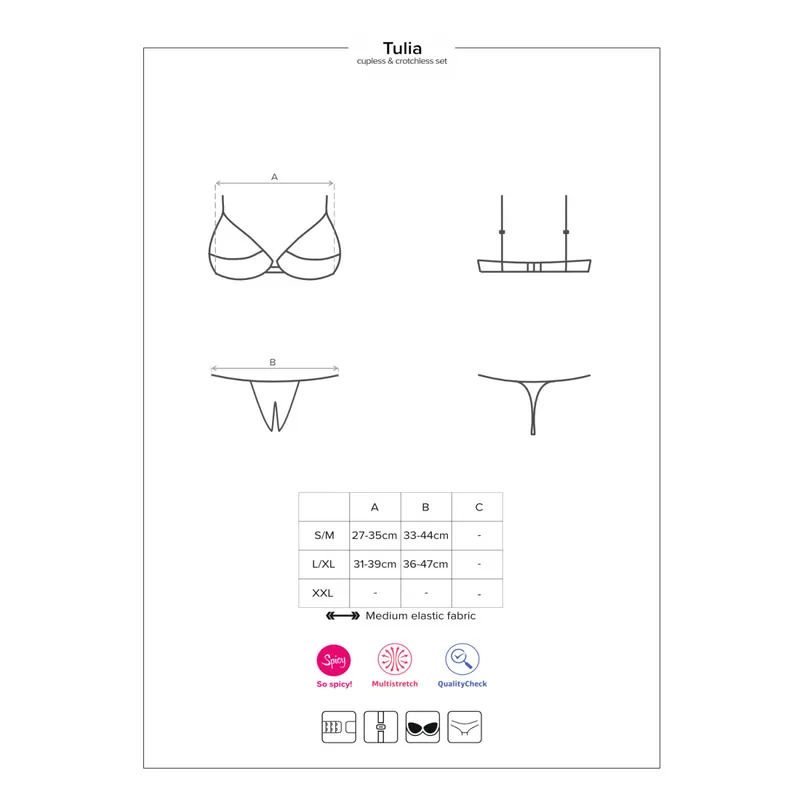 Tulia Cupless Set Größe: S/M