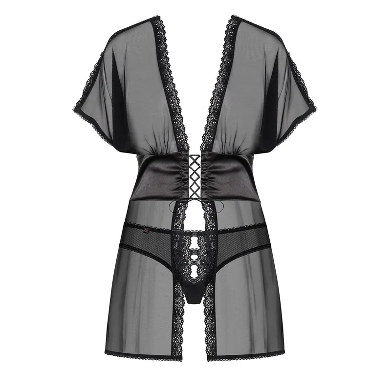 Babydoll 868-BAB-1 schwarz - L/XL