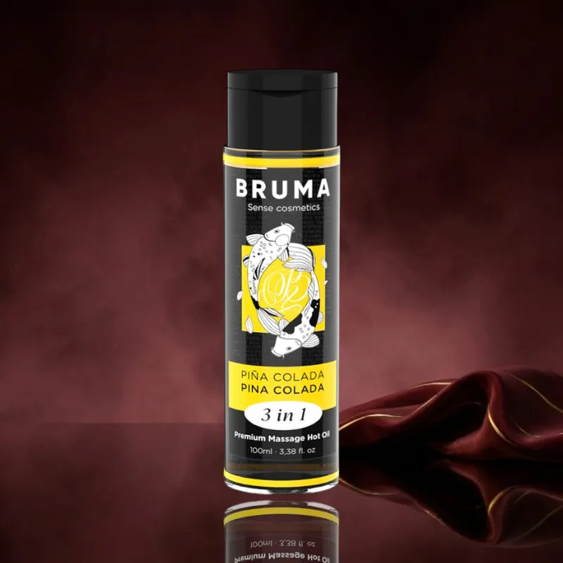Bruma Premium Massageöl mit Wärmeeffekt Pina Colada Geschmack 3 In 1 - 100 ml