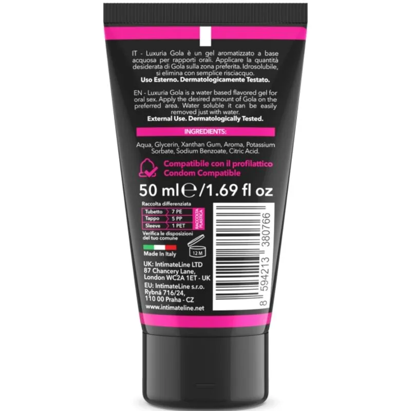 Intimateline Luxuria Gel für Oralsex Kirsche - 50 ml