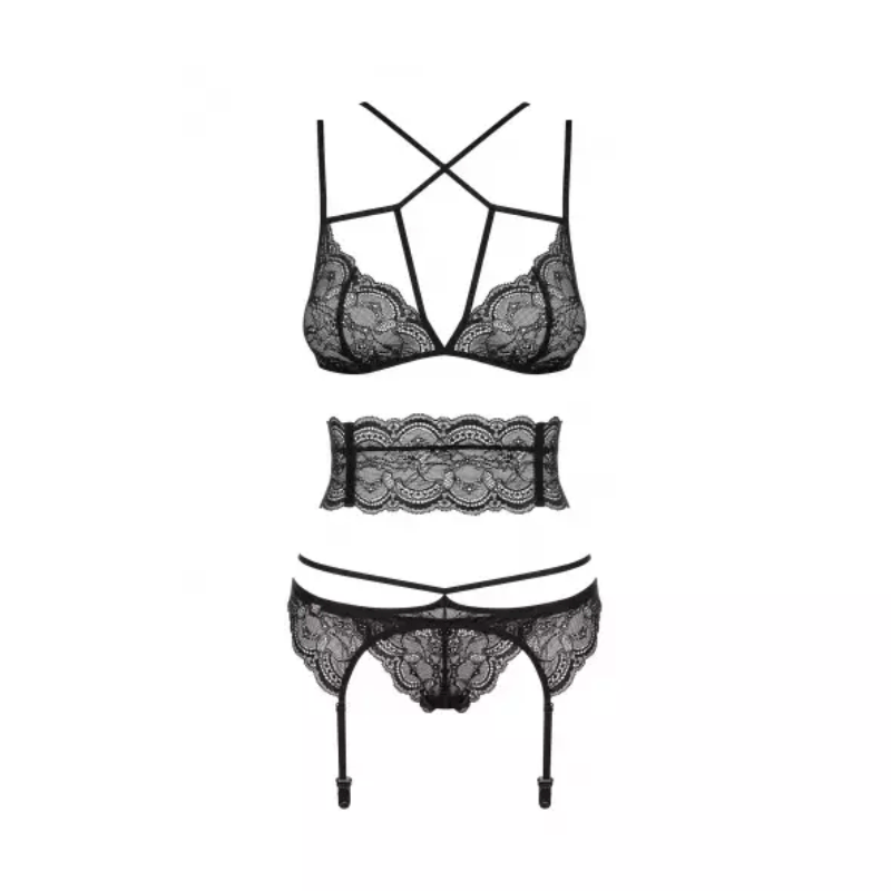 Frivolla Set schwarz Größe: L/XL