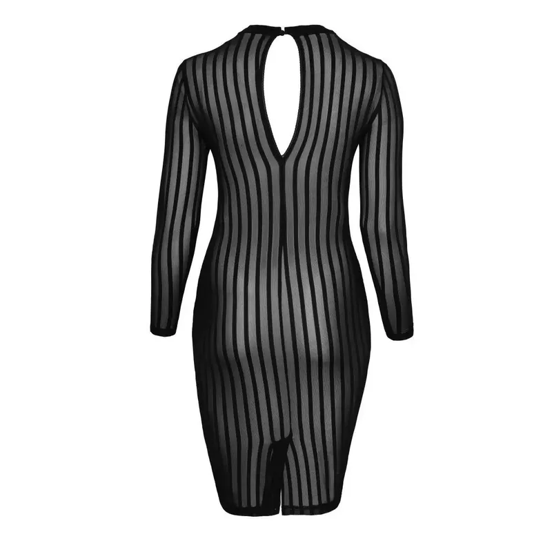 Klassisches Kleid aus weichem und elastischen Tüll F270 - 6XL