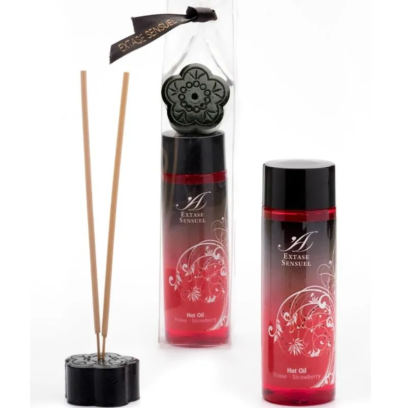 Extase Sensual wärmendes Massageöl Erdbeer - 100 ml