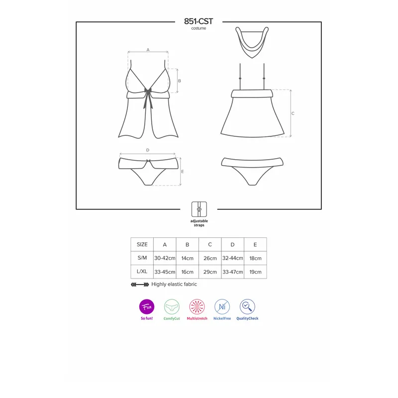 851-CST-3 Xmas-Kostüm Größe: S/M