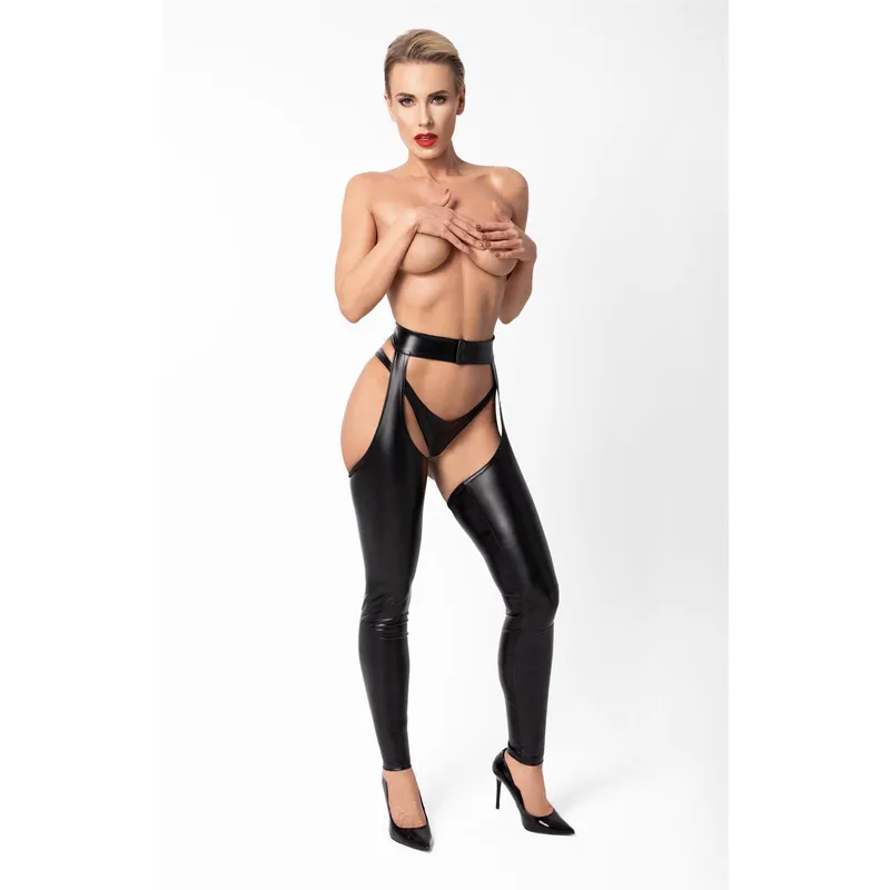 F323 Wetlook Chaps - 3XL