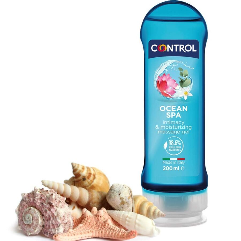 Control 2 in 1 Massage & Vergnügen Mittelmeer - 200 ml