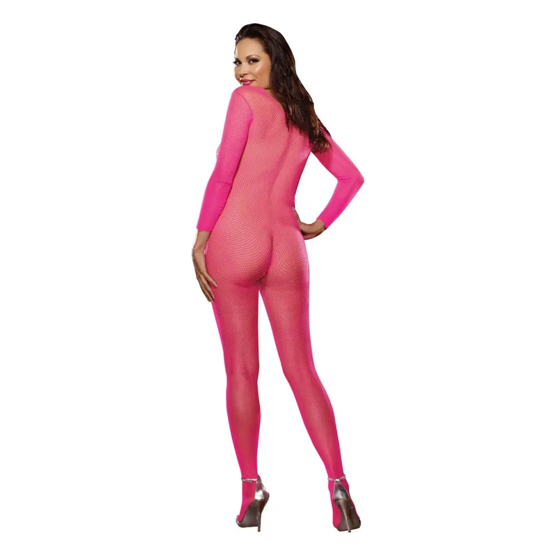 Bodystocking DR0015 neon pink Größe: One-Size