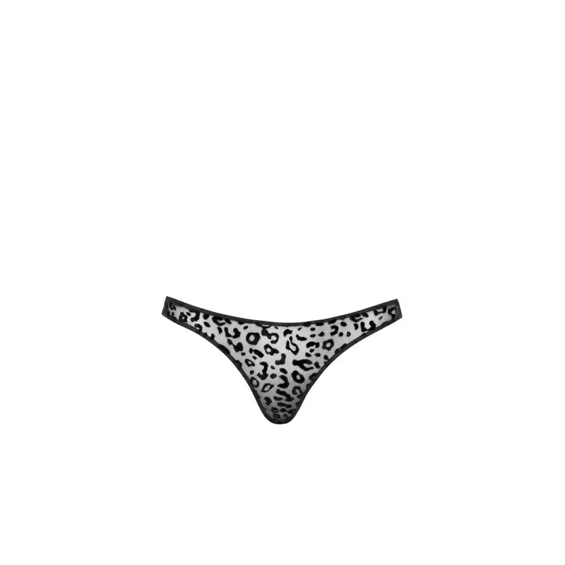 P011 String aus Leopardenflock - M