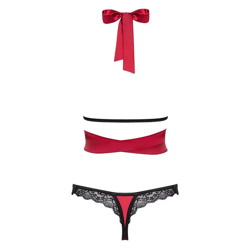 Sensuelia Top & String rot Größe: S/M