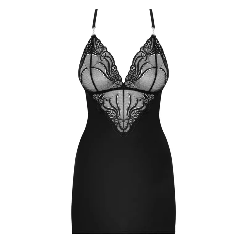 Chemise, Babydoll 828-CHE-1 schwarz - S/M