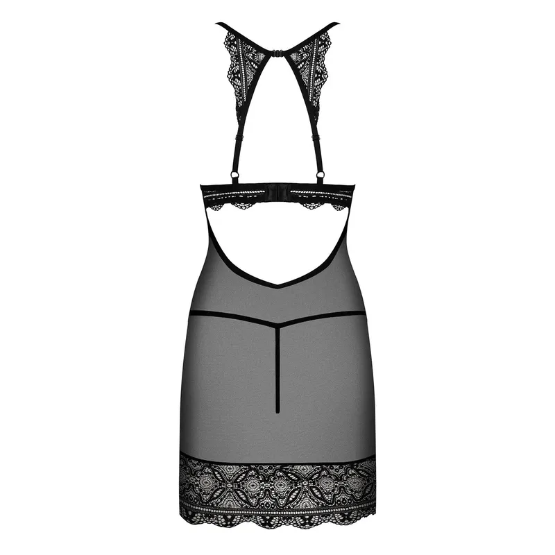 Chemise Renelia mit String schwarz - S/M