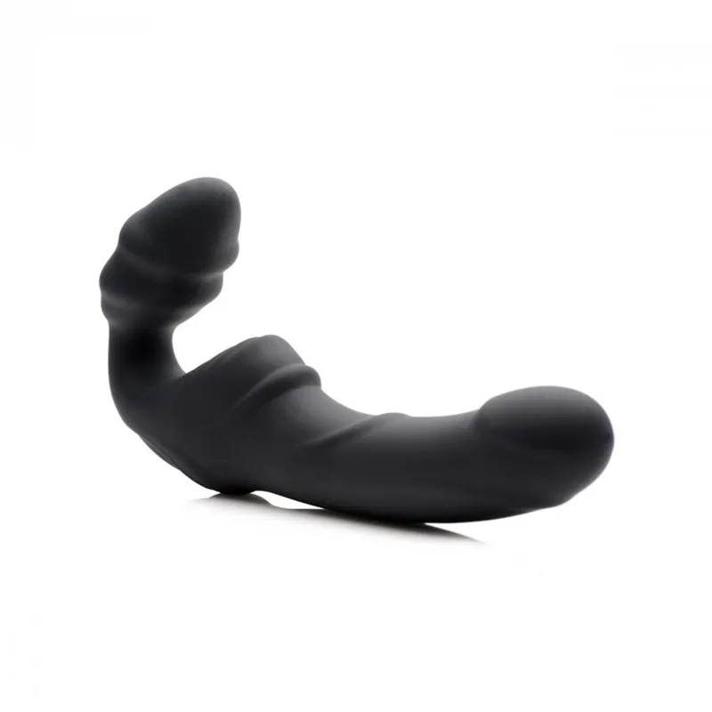 Slim Rider Strapless Strap-on Vibrator - Schwarz