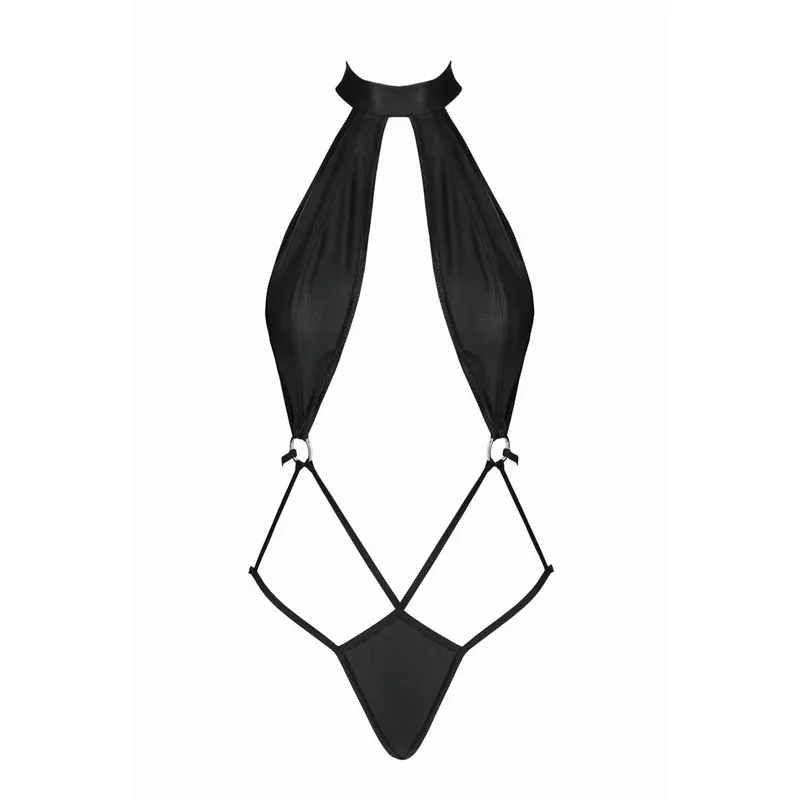 Wetlook Body Jannies schwarz von Passion