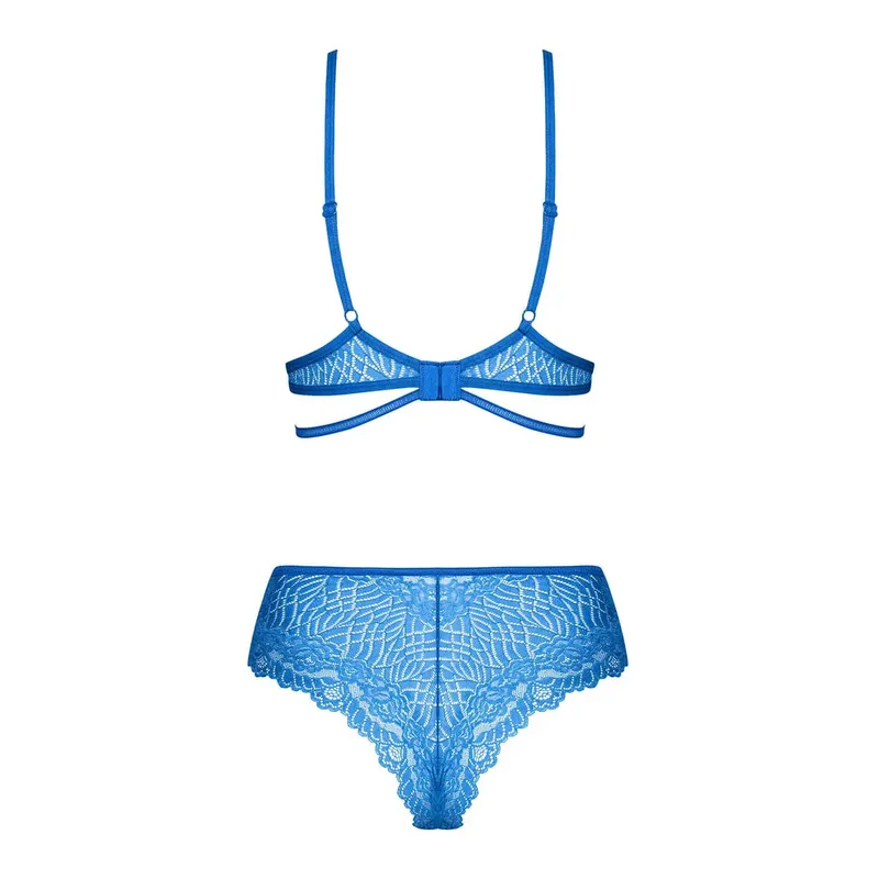 Bluellia Spitzen-BH Set - Blau Größe: S/M