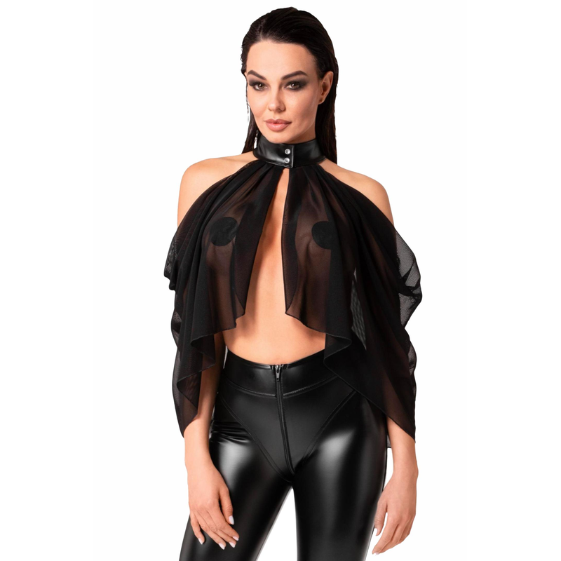 Tüll-Bolero F349 schwarz - 6XL