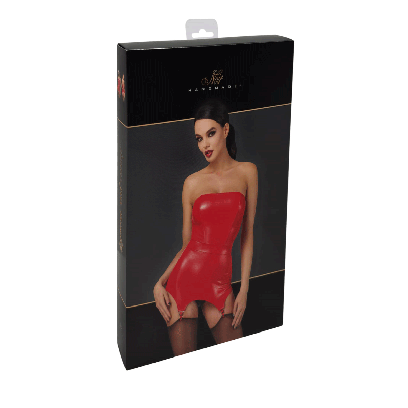 Bombshell Fierce Corsagen-Kleid F368 rot - 3XL