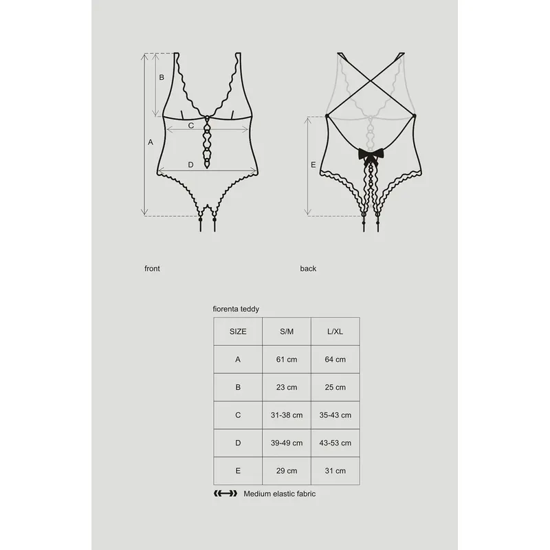 Fiorenta Teddy schwarz Größe: S/M