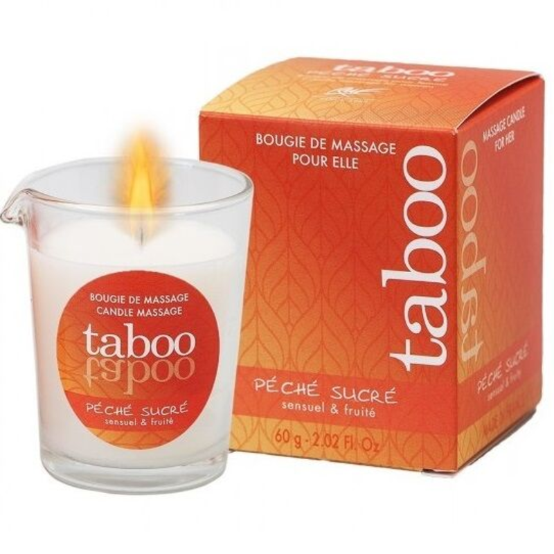 Ruf Taboo Massagekerze für Ihr Peche Sucre-Nektarinen-Aroma - 60 gr