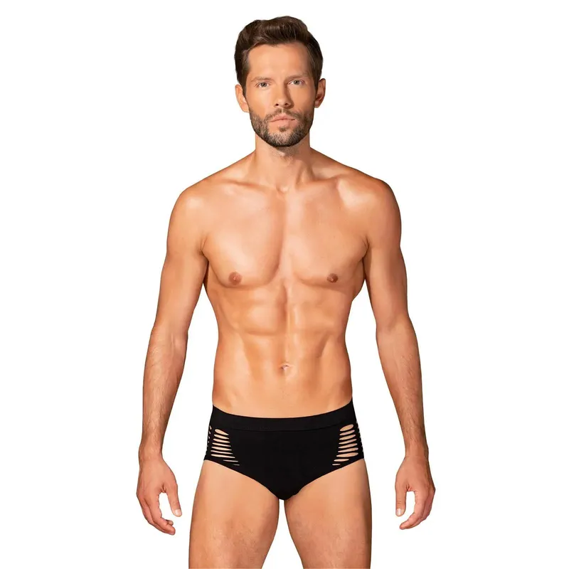 Herren M101 Slip blickdicht mit Cutouts von Obsessive