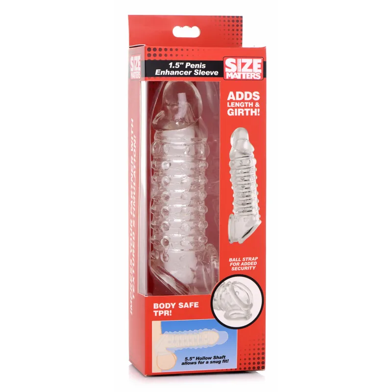 Size Matters - Penis-Verlängerungshülse - Transparent